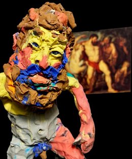 Teaserbild zur Veranstaltung Offenes Atelier: &quot;Herkules geknetet … ein Held wird weich und bunt&quot;