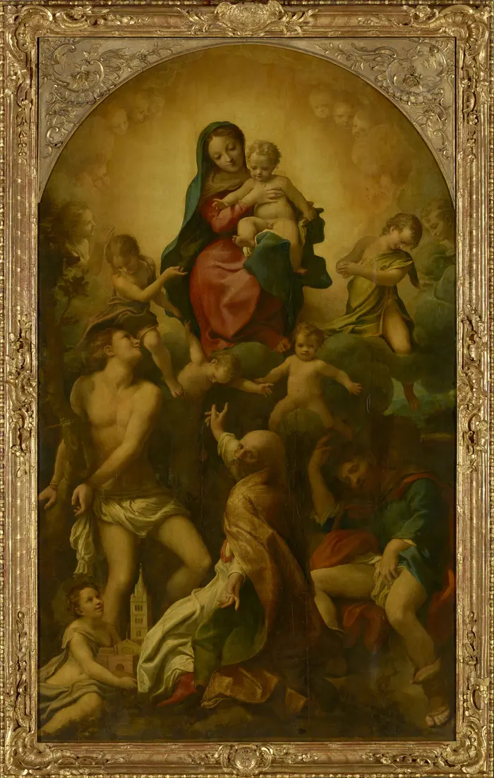 Correggio, Madonna of Saint Sebastian, c. 1524