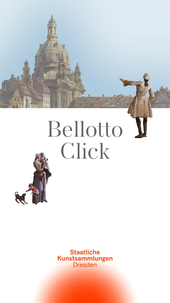 Eine Broschüre für die Ausstellung "Bellotto Click"