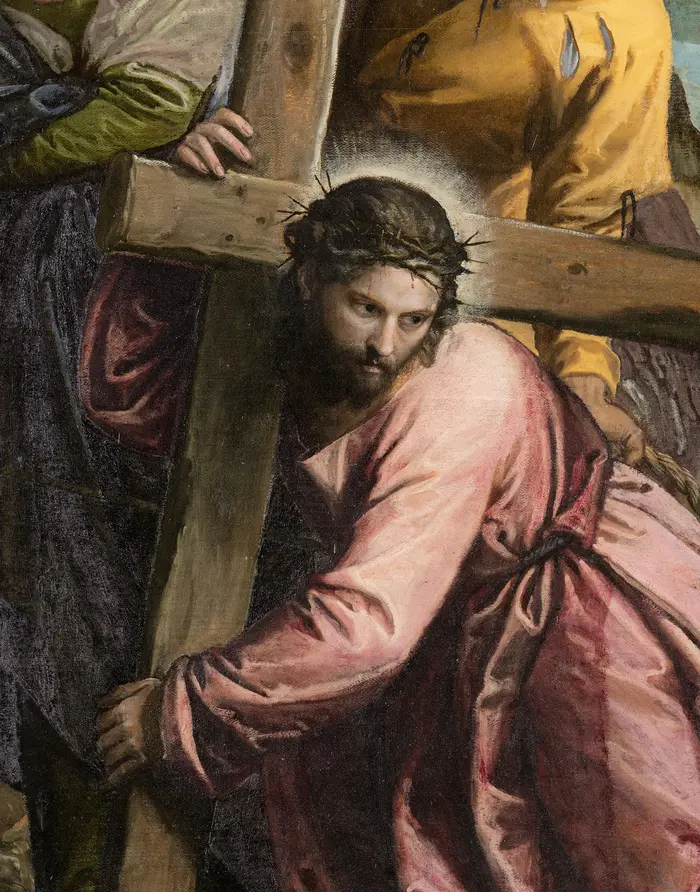 Jesus ist carrying the cross