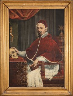Guido Ubaldo Abbatini, Papst Alexander VII. mit Berninis Totenkopf, 1655/56