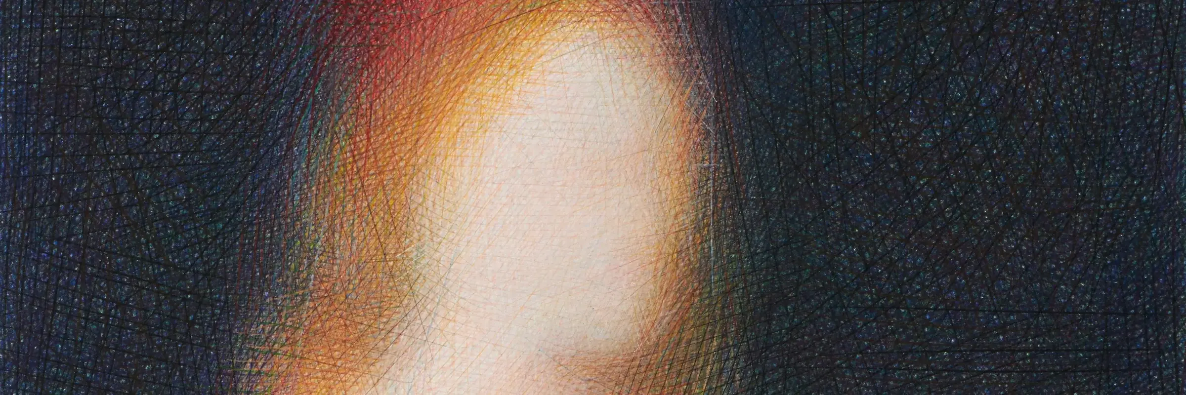 abstraktes Portrait einer Person in bunten Farben