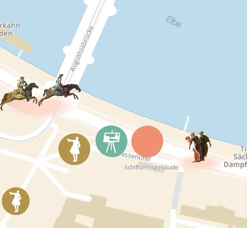 Ein Screenshot mit einer Karte aus einer Medienstaation