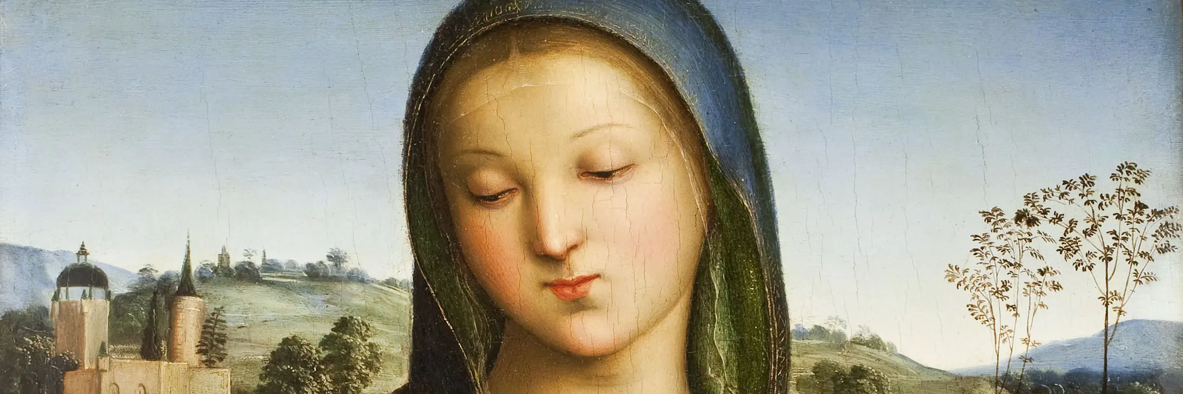 Das Christuskind reicht der Jungfrau Maria ein Gebetsbuch ein 