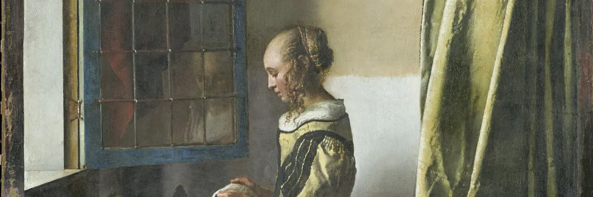 Johannes Vermeer, Brieflesendes Mädchen am offenen Fenster / Girl Reading a Letter at an Open Window, um / c. 1657–1659