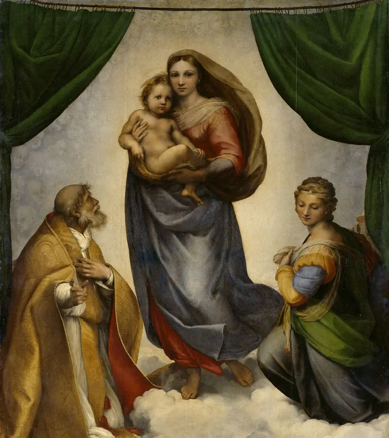 die sixtinische Madonna von Raffael