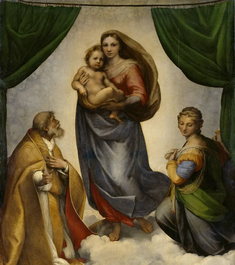 die sixtinische Madonna von Raffael
