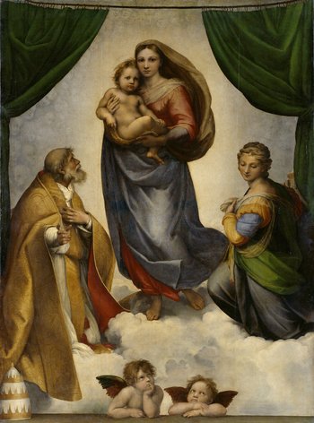 die sixtinische Madonna von Raffael