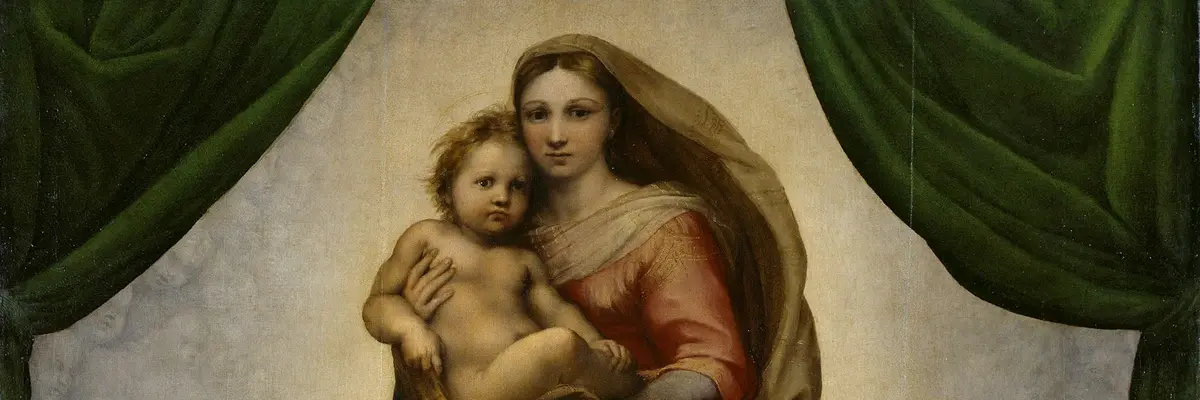 die sixtinische Madonna von Raffael