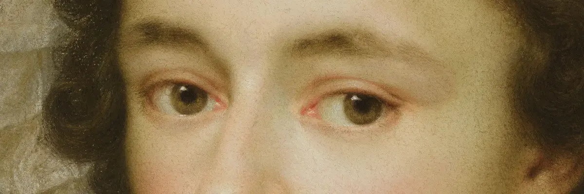 Detailansicht des Portraits einer Frau