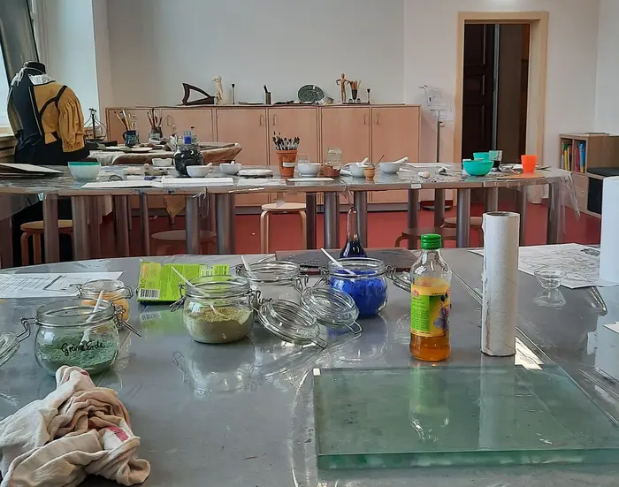 Ansicht einer Werkstatt 