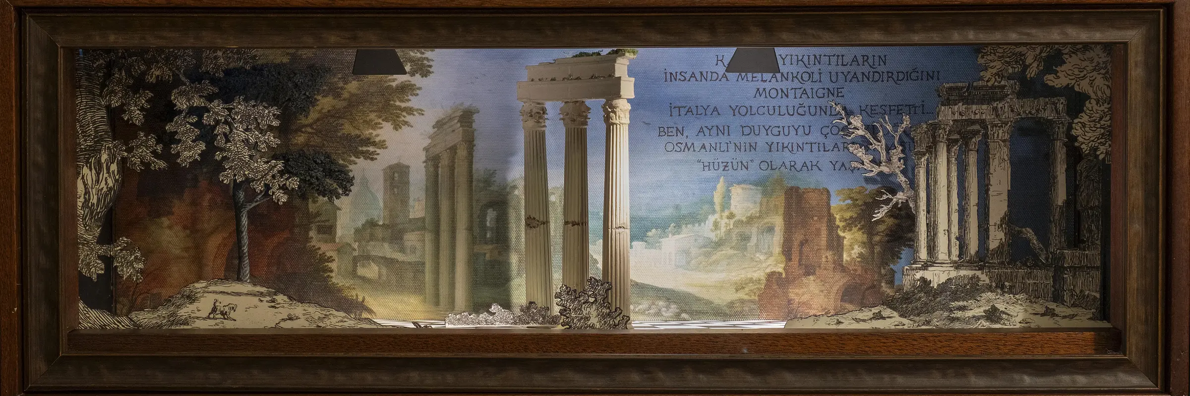 Eine romantische römische Ruinenlandschaft