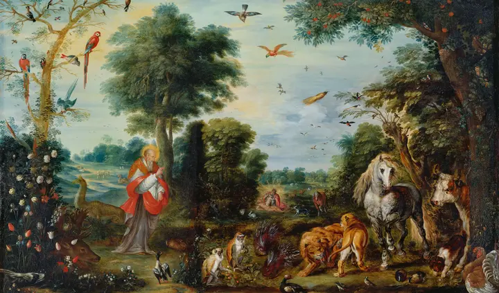 Jan Breughel, Die Erschaffung der Tiere